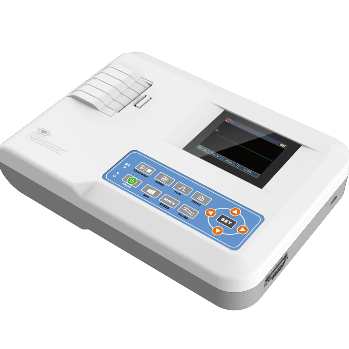 100G 1 channel Portable electrocardiography machine ekg machines home devices Printer
100G 1 channel Portable electrocardiography machine ekg machines home devices Printer