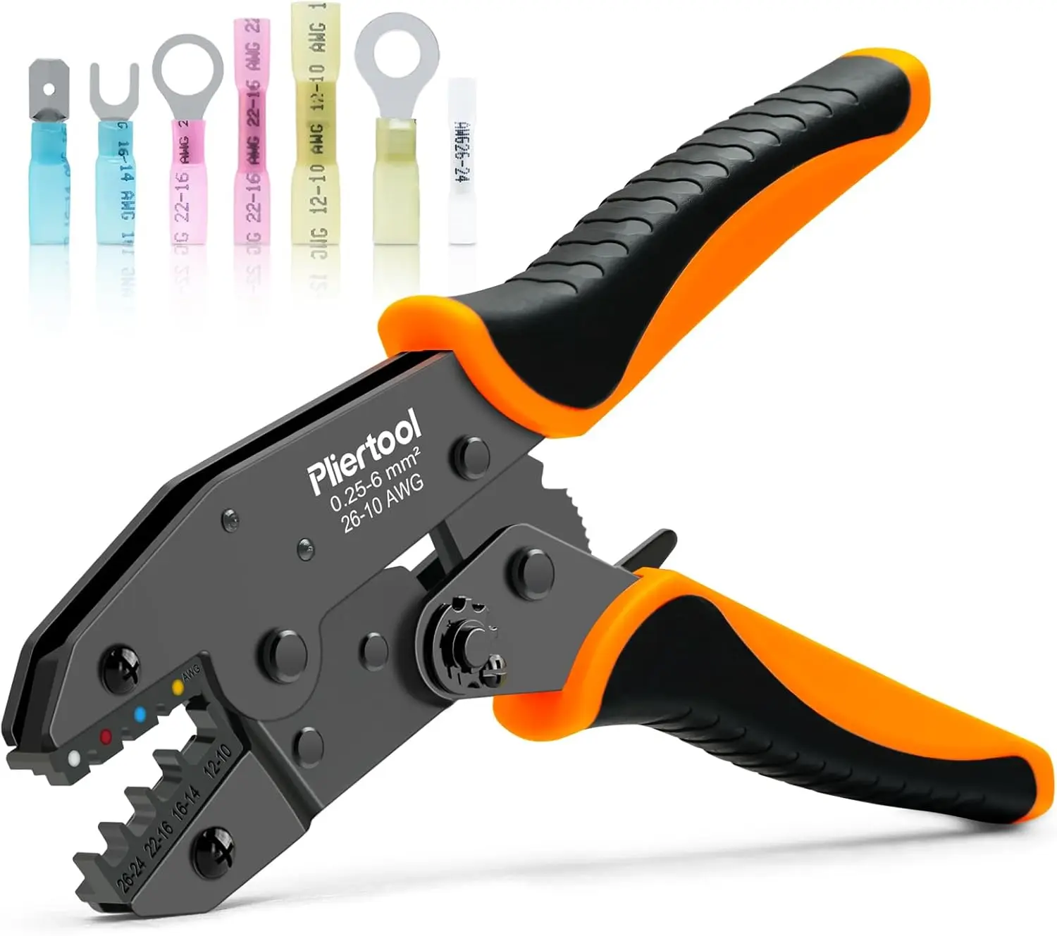 Crimping Tool for Heat Shrink Connectors AWG 26-10, Ratcheting Wire Terminal Crimper with Adjustable Compression and Ergonomic
Crimping Tool for Heat Shrink Connectors AWG 26-10, Ratcheting Wire Terminal Crimper with Adjustable Compression and Ergonomic