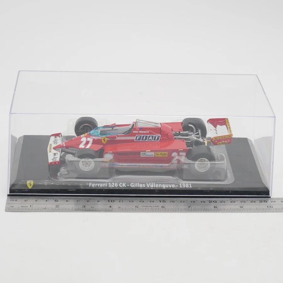 Литой под давлением Ixo, масштаб 1:24 Ferrari 126 CK Gilles Villeneuve 1981, модель автомобиля из сплава Ferrari F1, Коллекционная игрушка, подарок, сувенирный дисплей 
Литой под давлением Ixo, масштаб 1:24 Ferrari 126 CK Gilles Villeneuve 1981, модель автомобиля из сплава Ferrari F1, Коллекционная игрушка, подарок, сувенирный дисплей