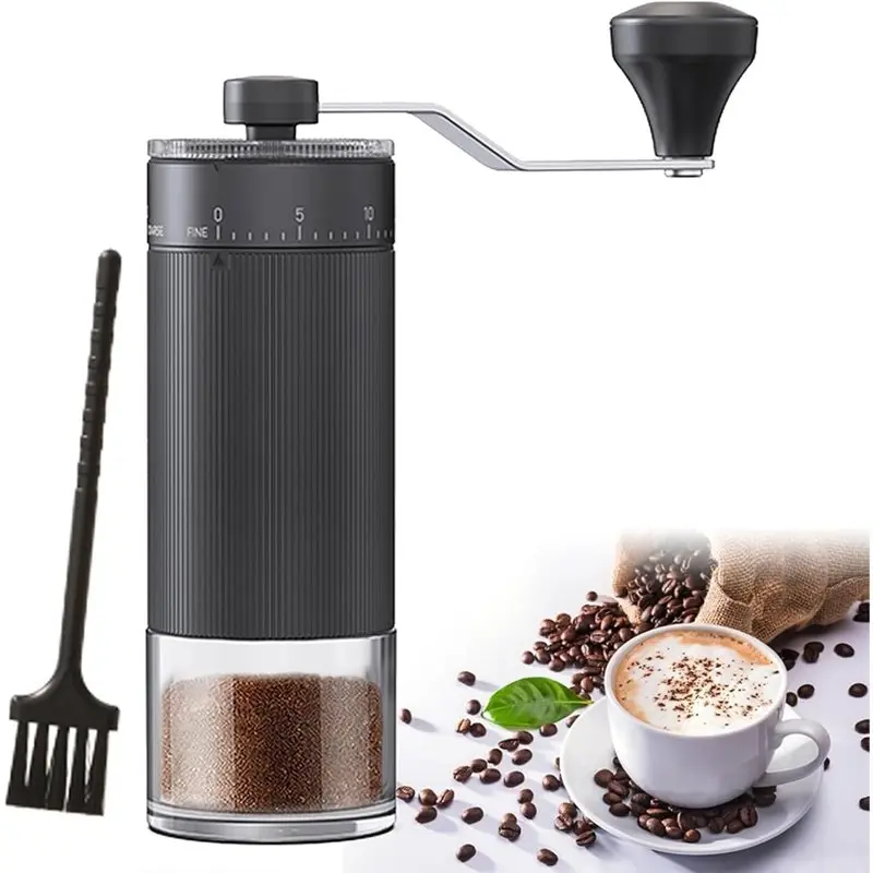 A69T Hand-Crank Manual Coffee Grinder, Portable 40 Setting Bean Mill(30G) For Home, Office For Travel& Camping
A69T Hand-Crank Manual Coffee Grinder, Portable 40 Setting Bean Mill(30G) For Home, Office For Travel& Camping