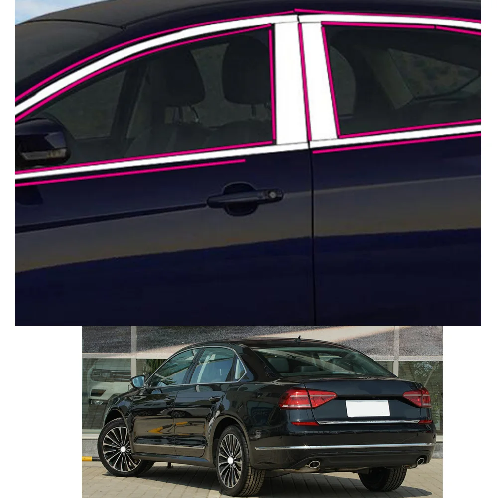 For VW Volkswagen Passat 2011 2012 2013 2014 2015 2016 2017 2018 Car Sticker Garnish Pillar Window Middle Strip Trim Frame Hoods
For VW Volkswagen Passat 2011 2012 2013 2014 2015 2016 2017 2018 Car Sticker Garnish Pillar Window Middle Strip Trim Frame Hoods