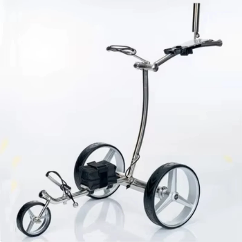Very popular steel 3-wheel stainless steel golf electric trolley
Very popular steel 3-wheel stainless steel golf electric trolley