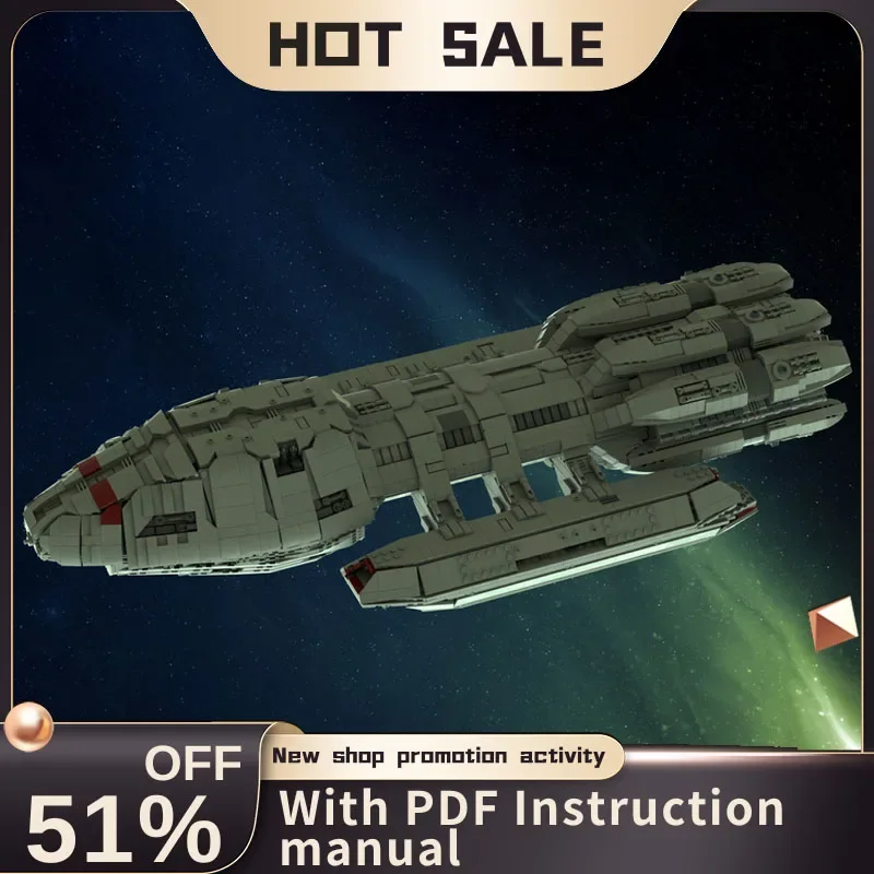 New 7162Pcs Famous Space Movie Moc Battlestar Pegasus Heavy Warship Model Creative Ideas Child Toy Birthday Gift Custom Puzzle
New 7162Pcs Famous Space Movie Moc Battlestar Pegasus Heavy Warship Model Creative Ideas Child Toy Birthday Gift Custom Puzzle