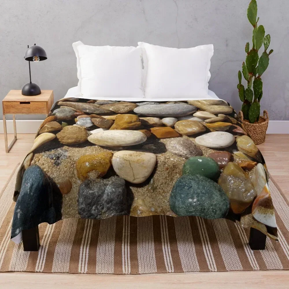 Wet sea stones and pebbles on beach sand Throw Blanket bed plaid For Sofa Thin Blankets
Wet sea stones and pebbles on beach sand Throw Blanket bed plaid For Sofa Thin Blankets