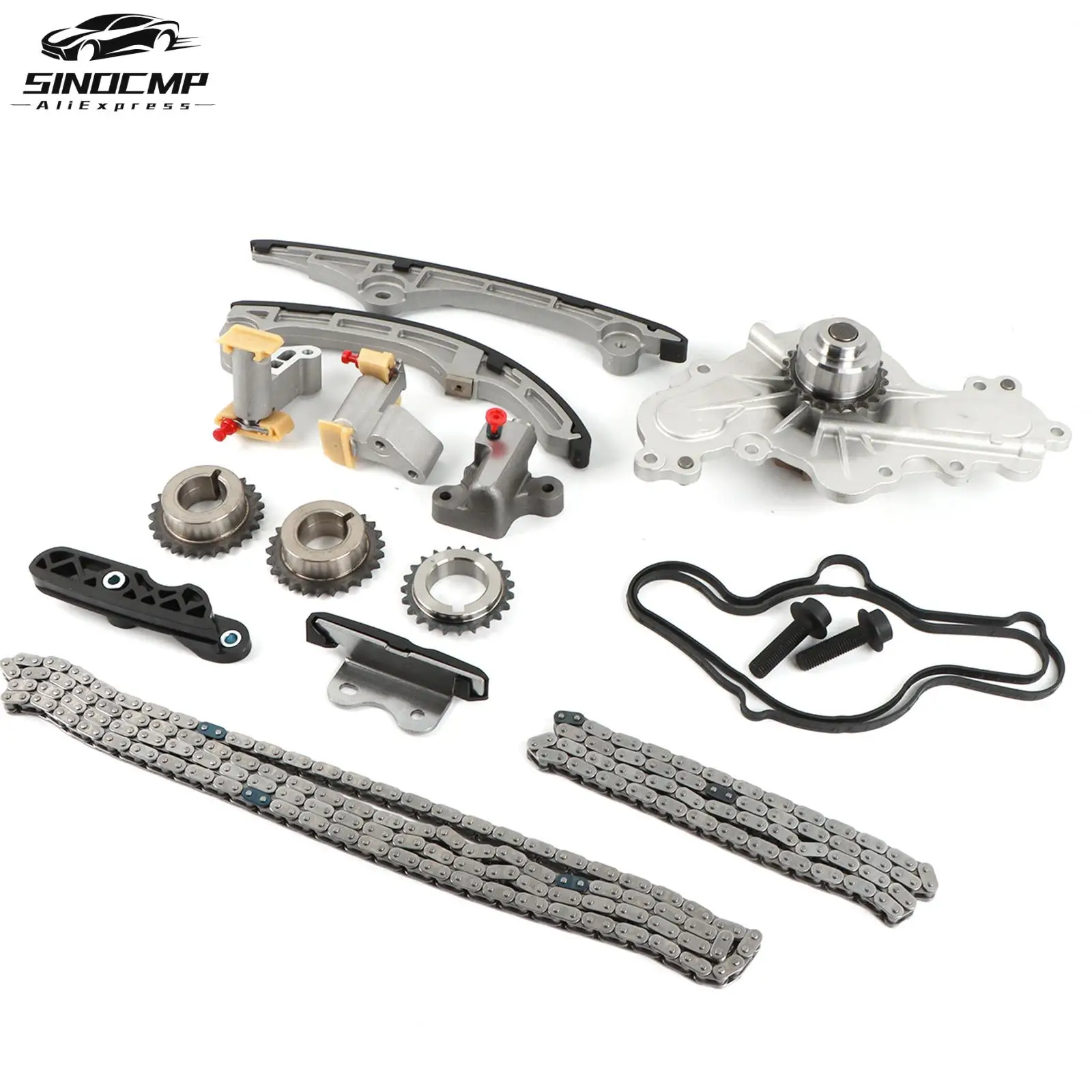 Комплект цепи ГРМ с водяной помпой 7T4Z-6268-CA 7T4Z-6K254-AA для Ford, Mercury, Lincoln, Mazda 3.7 3.5L 07-10 DOHC AT4Z-6K297-B
Комплект цепи ГРМ с водяной помпой 7T4Z-6268-CA 7T4Z-6K254-AA для Ford, Mercury, Lincoln, Mazda 3.7 3.5L 07-10 DOHC AT4Z-6K297-B