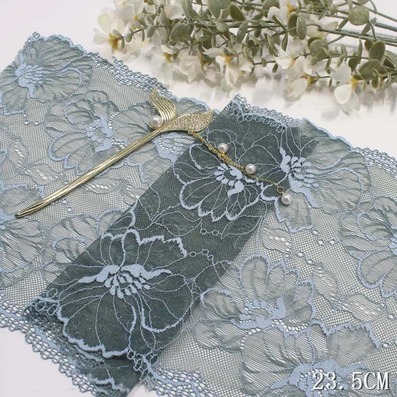 50Yards Black Soft Embroidered Stretch Elastic Lace Trim For Lingerie Sewing Underwear Bra Wedding Dress Decor DIY
50Yards Black Soft Embroidered Stretch Elastic Lace Trim For Lingerie Sewing Underwear Bra Wedding Dress Decor DIY