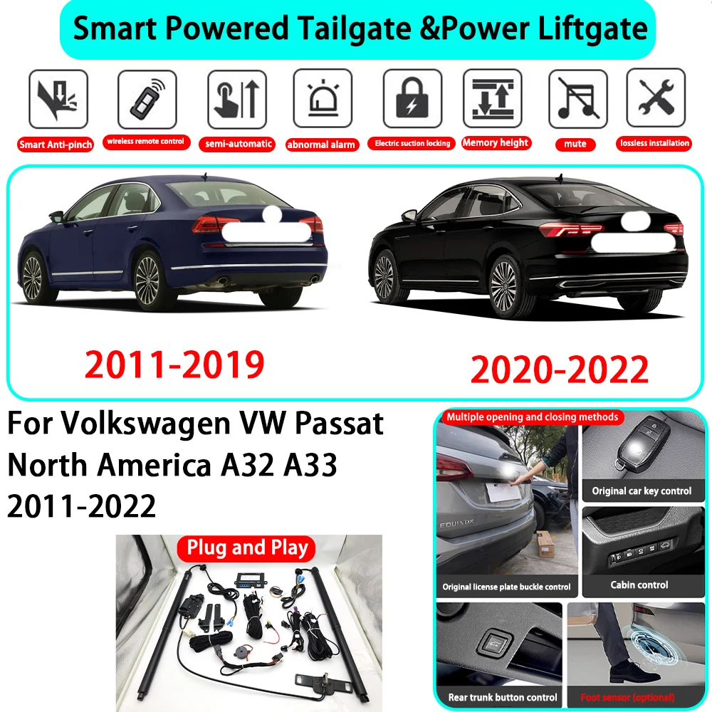 for Volkswagen VW Passat North America A32 A33 2011-2022 OEM Smart Automatic Powered Tailgate Electric Power Tailgate Lift Kit
for Volkswagen VW Passat North America A32 A33 2011-2022 OEM Smart Automatic Powered Tailgate Electric Power Tailgate Lift Kit