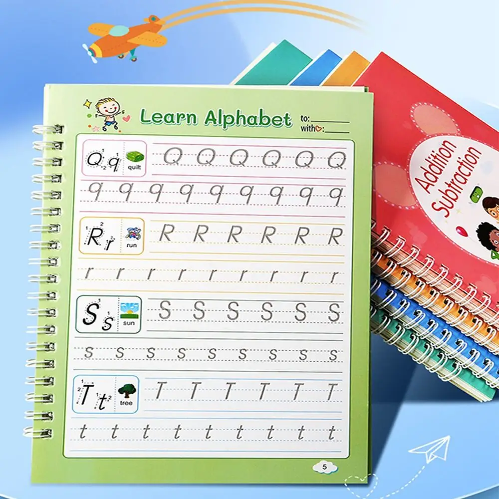 3D Children's Handwriting Book Handwriting Reusable Arabic Calligraphy Book Pen Refills Groove Design
3D Children's Handwriting Book Handwriting Reusable Arabic Calligraphy Book Pen Refills Groove Design