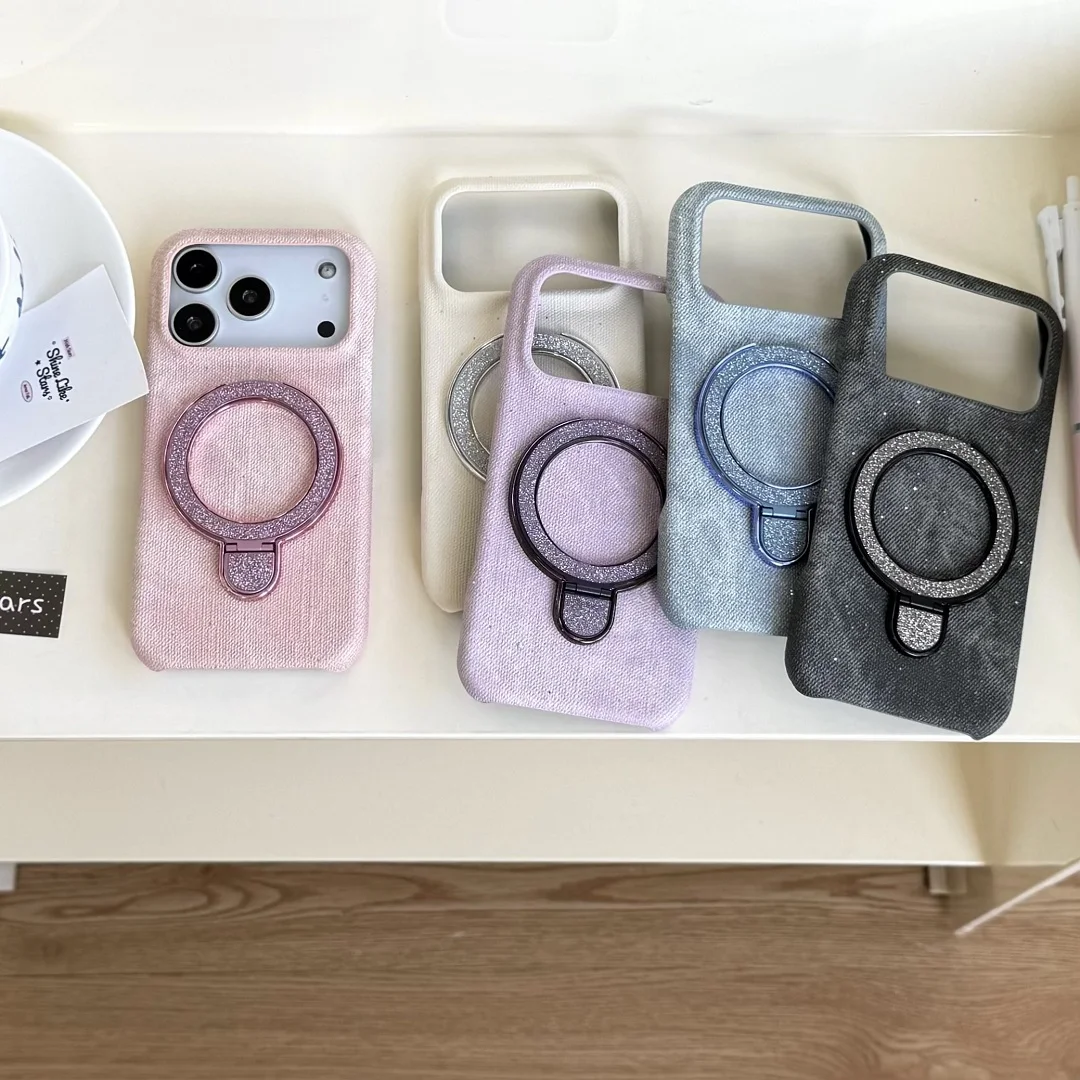 Модный джинсовый чехол с блестящим кронштейном для iPhone 12, 13, 14, 15, 16, 17 Pro Max, однотонный противоударный чехол для телефона с подставкой
Модный джинсовый чехол с блестящим кронштейном для iPhone 12, 13, 14, 15, 16, 17 Pro Max, однотонный противоударный чехол для телефона с подставкой