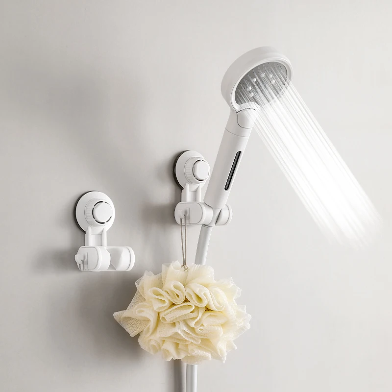 Punch-Free Adjustable Suction Cup Shower Holder with Storage Hook Household Movable Shower Holder Bathroom Plastic Hook
Punch-Free Adjustable Suction Cup Shower Holder with Storage Hook Household Movable Shower Holder Bathroom Plastic Hook