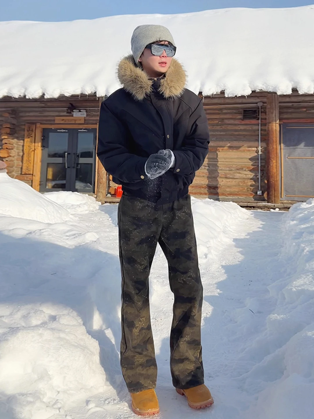 American High Street Men's Fce Lined Camouflage Jeans Winter Warm Slimming Bootcut Pants Straight Leg Casual Trousers
American High Street Men's Fce Lined Camouflage Jeans Winter Warm Slimming Bootcut Pants Straight Leg Casual Trousers