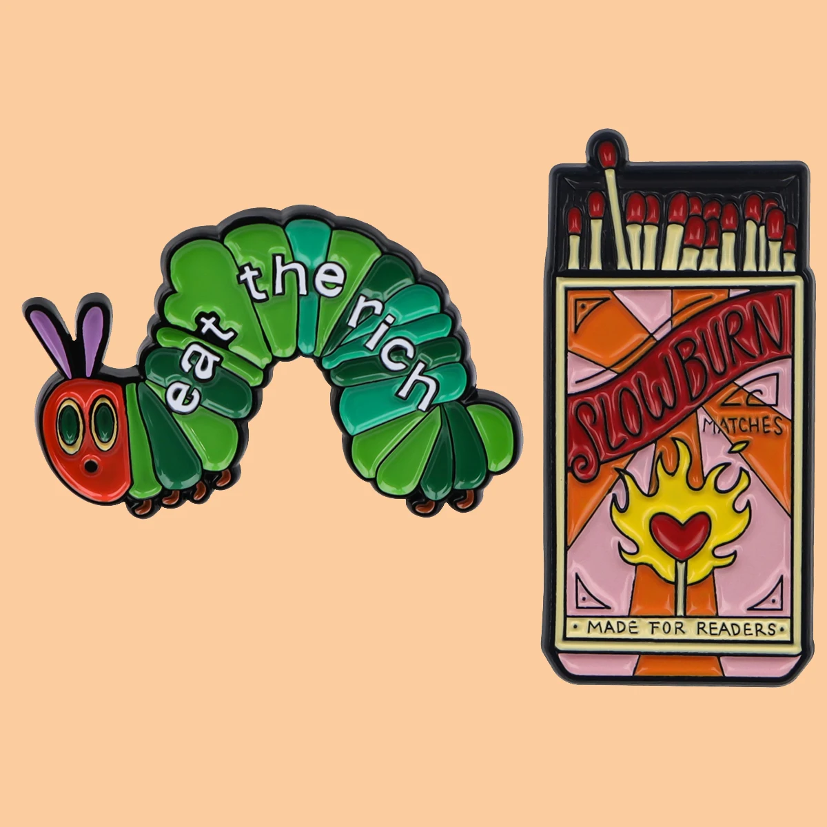 Match Caterpillar Enamel Pins Lapel Pins For Backpacks Badges Accessories For Fashion Jewelry Brooches Friends Gifts
Match Caterpillar Enamel Pins Lapel Pins For Backpacks Badges Accessories For Fashion Jewelry Brooches Friends Gifts