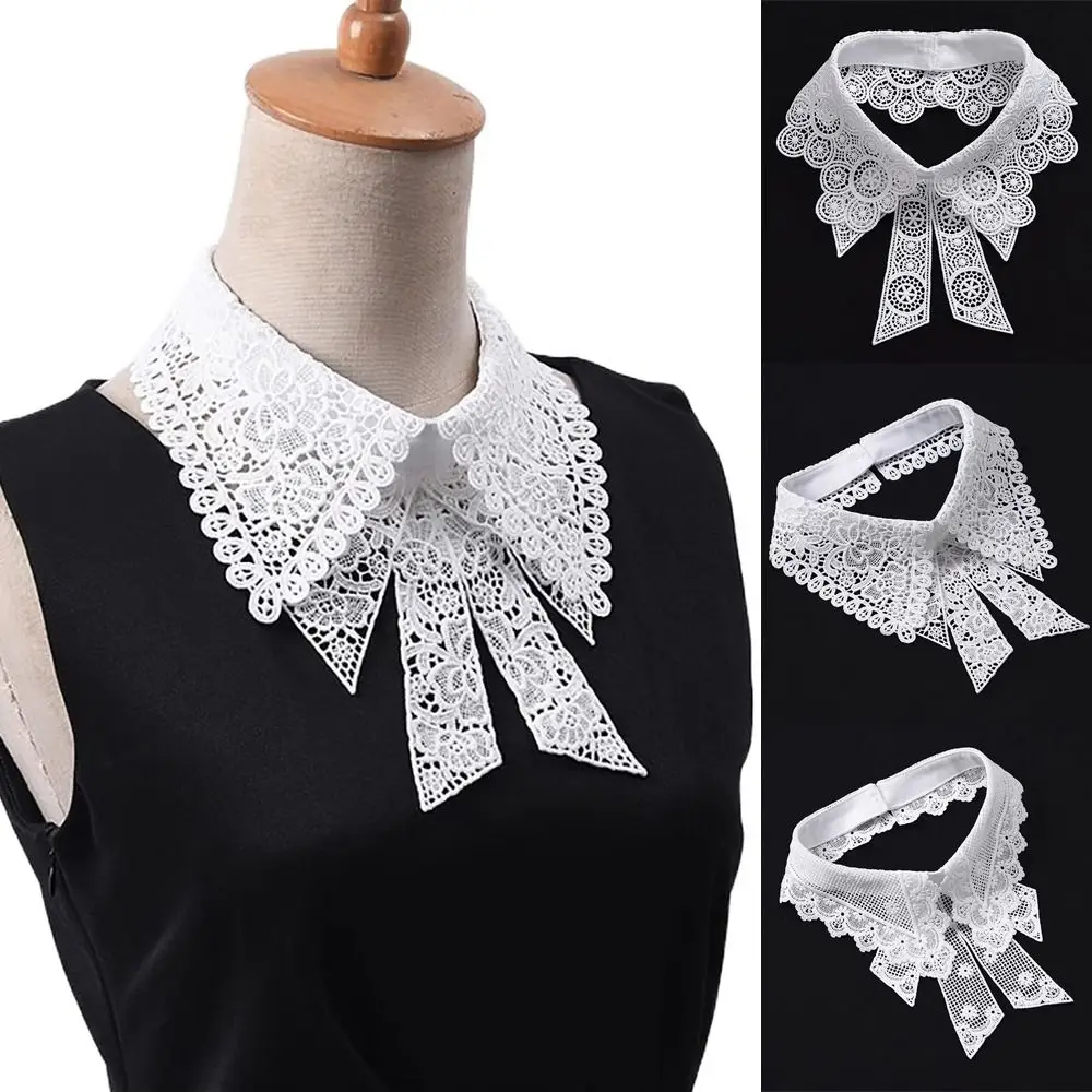 New Lace Floral Fake Collar Detachable Black White Decoration Collar Wedding Dress Accessory Women Girls
New Lace Floral Fake Collar Detachable Black White Decoration Collar Wedding Dress Accessory Women Girls