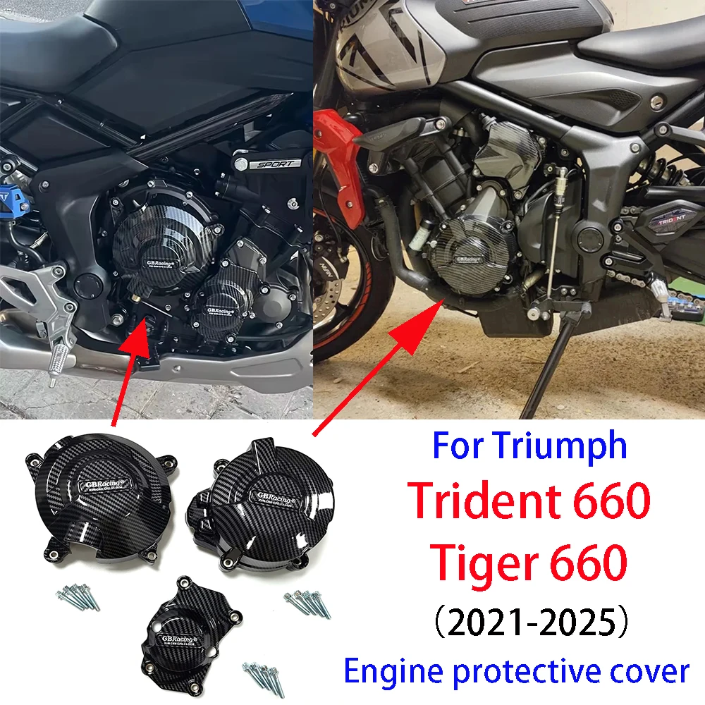 Engine Protective Cover For Triumph Daytona 660 / Trident 660 / Tiger sport 600 2021-2025 Carbon Fiber Printing
Engine Protective Cover For Triumph Daytona 660 / Trident 660 / Tiger sport 600 2021-2025 Carbon Fiber Printing