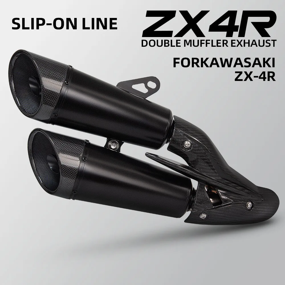 For kawasaki zx4rr zx4r zx25r zx25rr ZX 4R 4RR 25R 25RR 2020-2025 Zar carbon double pipe exhaust racing kit slip on line
For kawasaki zx4rr zx4r zx25r zx25rr ZX 4R 4RR 25R 25RR 2020-2025 Zar carbon double pipe exhaust racing kit slip on line