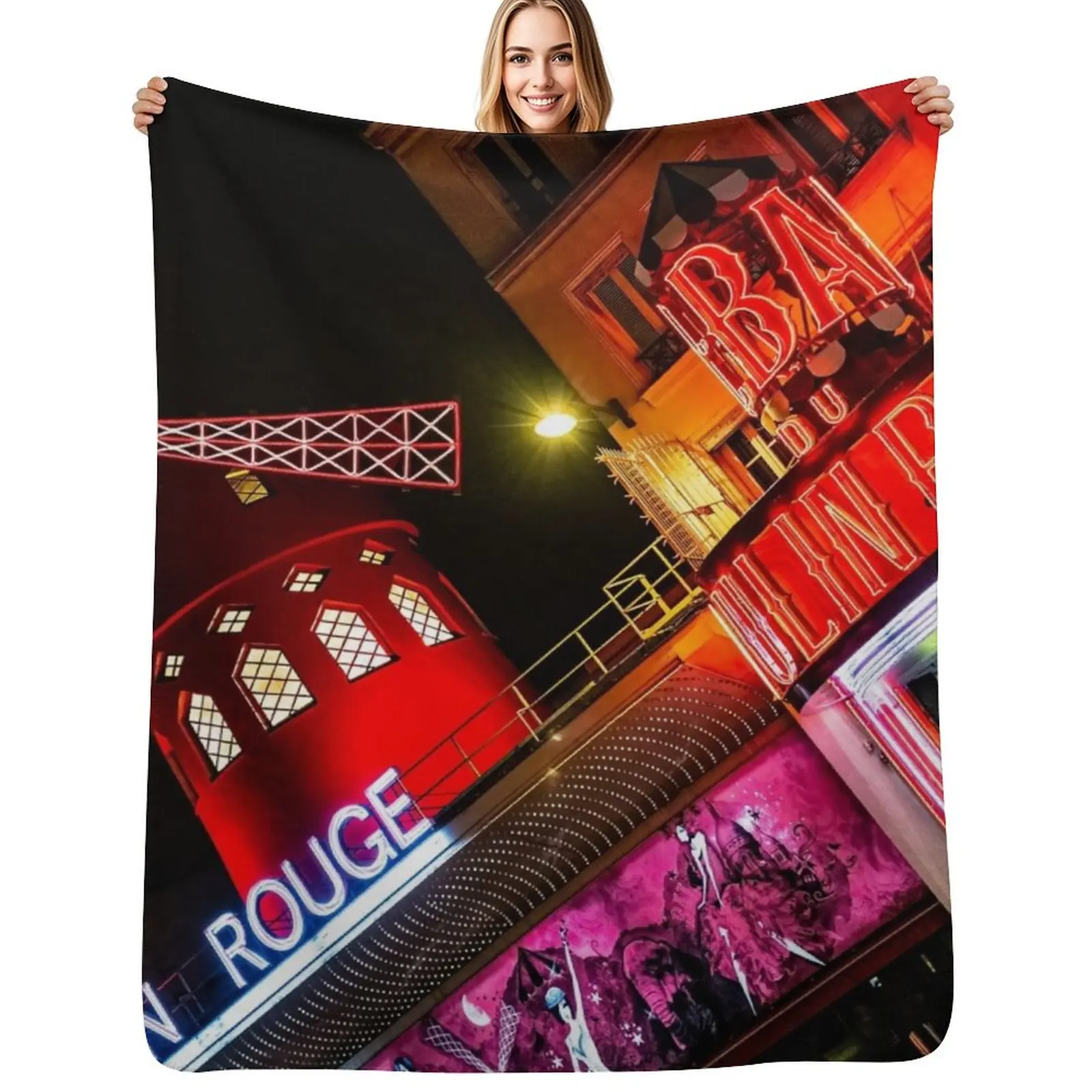 The Moulin Rouge by Night. Paris Throw Blanket Kid'S Blankets For Baby Soft Personalized Gift Blanket
The Moulin Rouge by Night. Paris Throw Blanket Kid'S Blankets For Baby Soft Personalized Gift Blanket