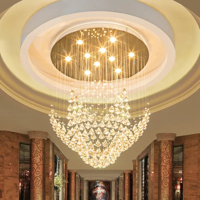 Crystal chandelier in the living room is round. Long chandelier for the staircase in the villa duplex. Creative and individual c
Crystal chandelier in the living room is round. Long chandelier for the staircase in the villa duplex. Creative and individual c