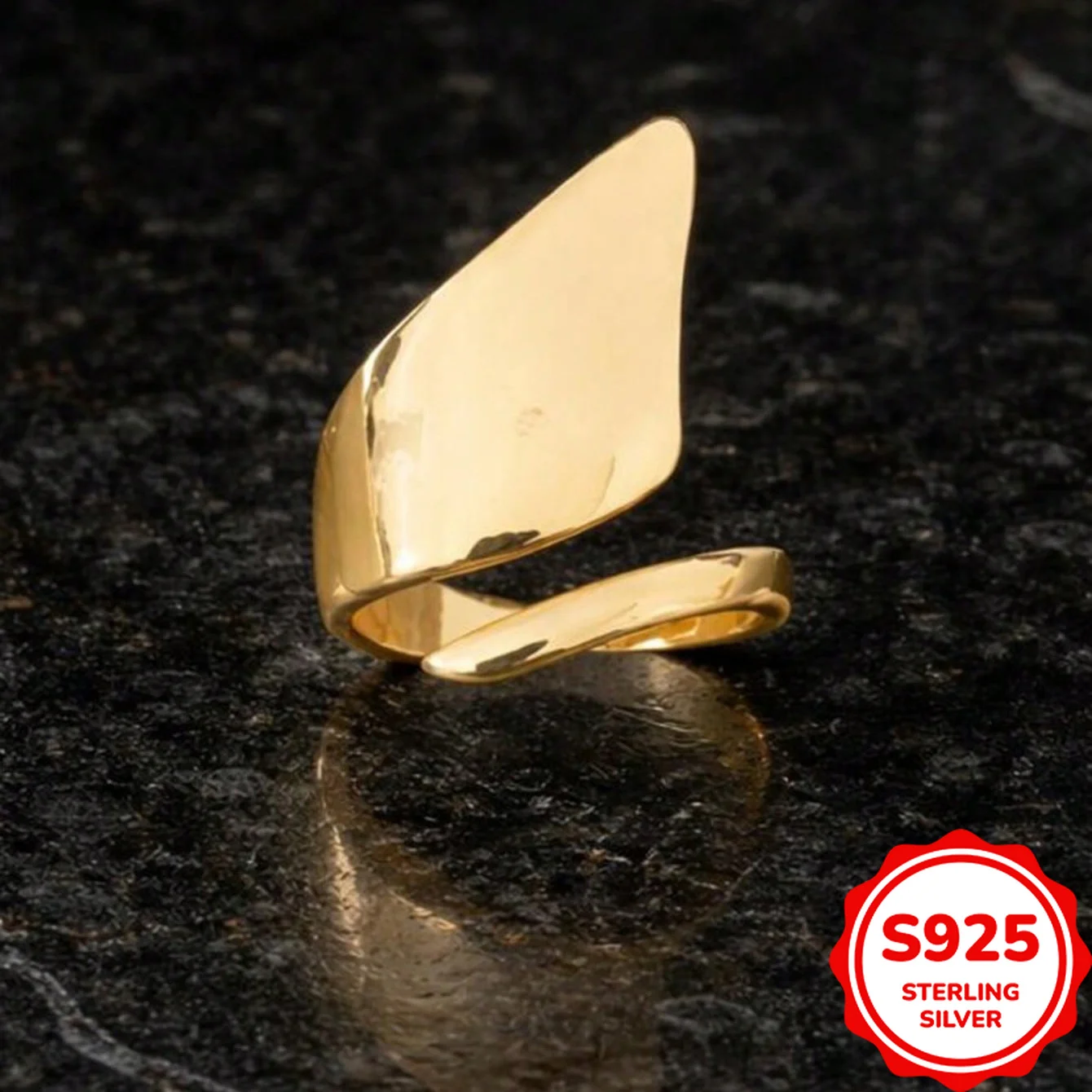Simple and Versatile Authentic S925 Silver Glossy Open Adjustable Ladies Ring
Simple and Versatile Authentic S925 Silver Glossy Open Adjustable Ladies Ring