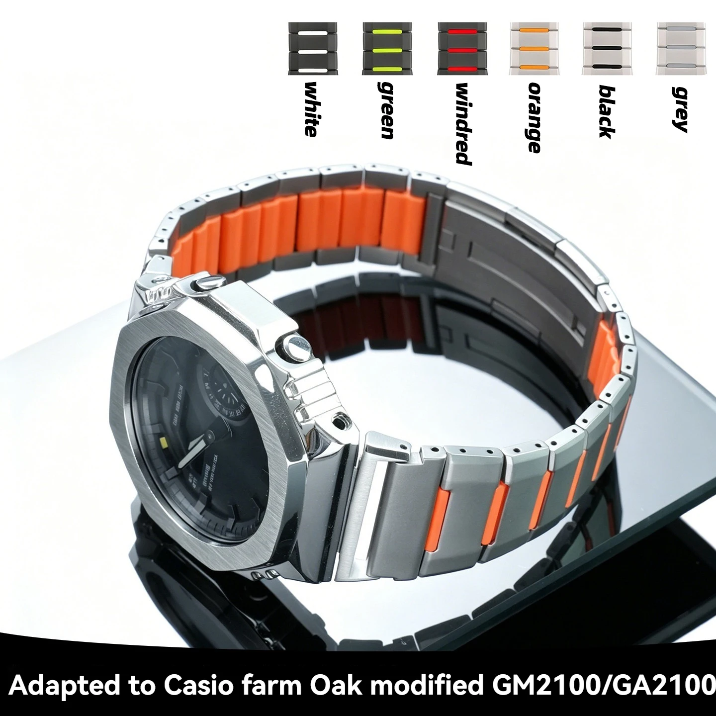 GA2100 GA-B2100 Ga 2110 series Metal Watchband For Casio G-SHOCK GA-2100 2110 GM-2100 Modified Stainless Steel Watch Accessories
GA2100 GA-B2100 Ga 2110 series Metal Watchband For Casio G-SHOCK GA-2100 2110 GM-2100 Modified Stainless Steel Watch Accessories
