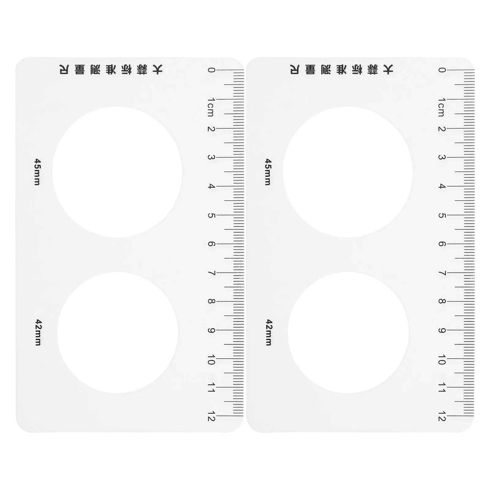 2 pcs Hollow Shape Ruler Plastic Diameter Apples Measuring Tool Garlic Size Rings Vegetable Cooking Gardening
2 pcs Hollow Shape Ruler Plastic Diameter Apples Measuring Tool Garlic Size Rings Vegetable Cooking Gardening