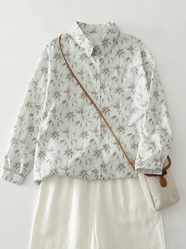 Женская свободная утягивающая внутренняя одежда с отложным воротником и бамбуковым принтом в стиле ретро, верхняя одежда с одной пуговицей
Женская свободная утягивающая внутренняя одежда с отложным воротником и бамбуковым принтом в стиле ретро, верхняя одежда с одной пуговицей