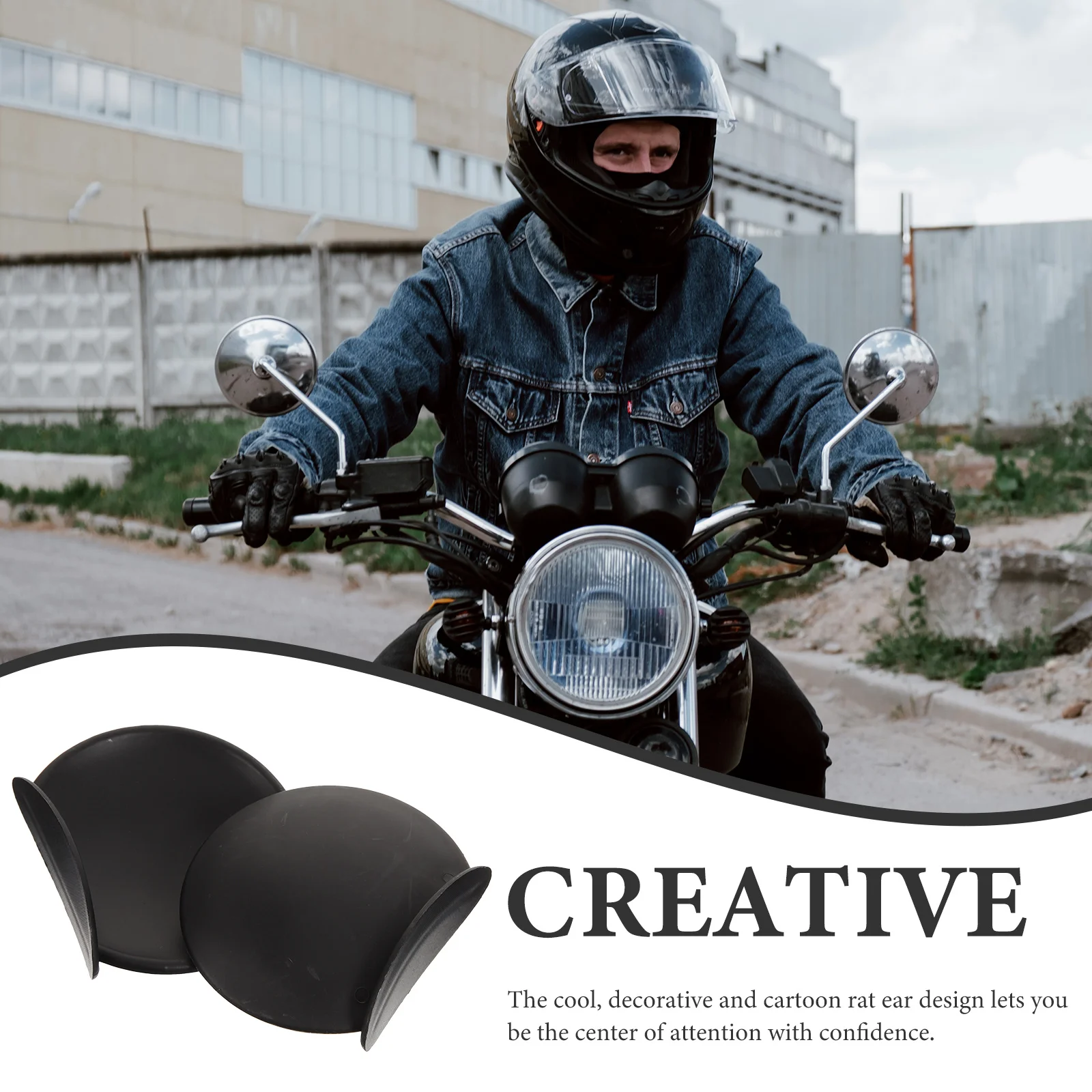 1Pair Cool Rat Ear Decor Stylish Mice Ears for Motorcycle Decoration Small Lightweight Fashionable Riding
1Pair Cool Rat Ear Decor Stylish Mice Ears for Motorcycle Decoration Small Lightweight Fashionable Riding