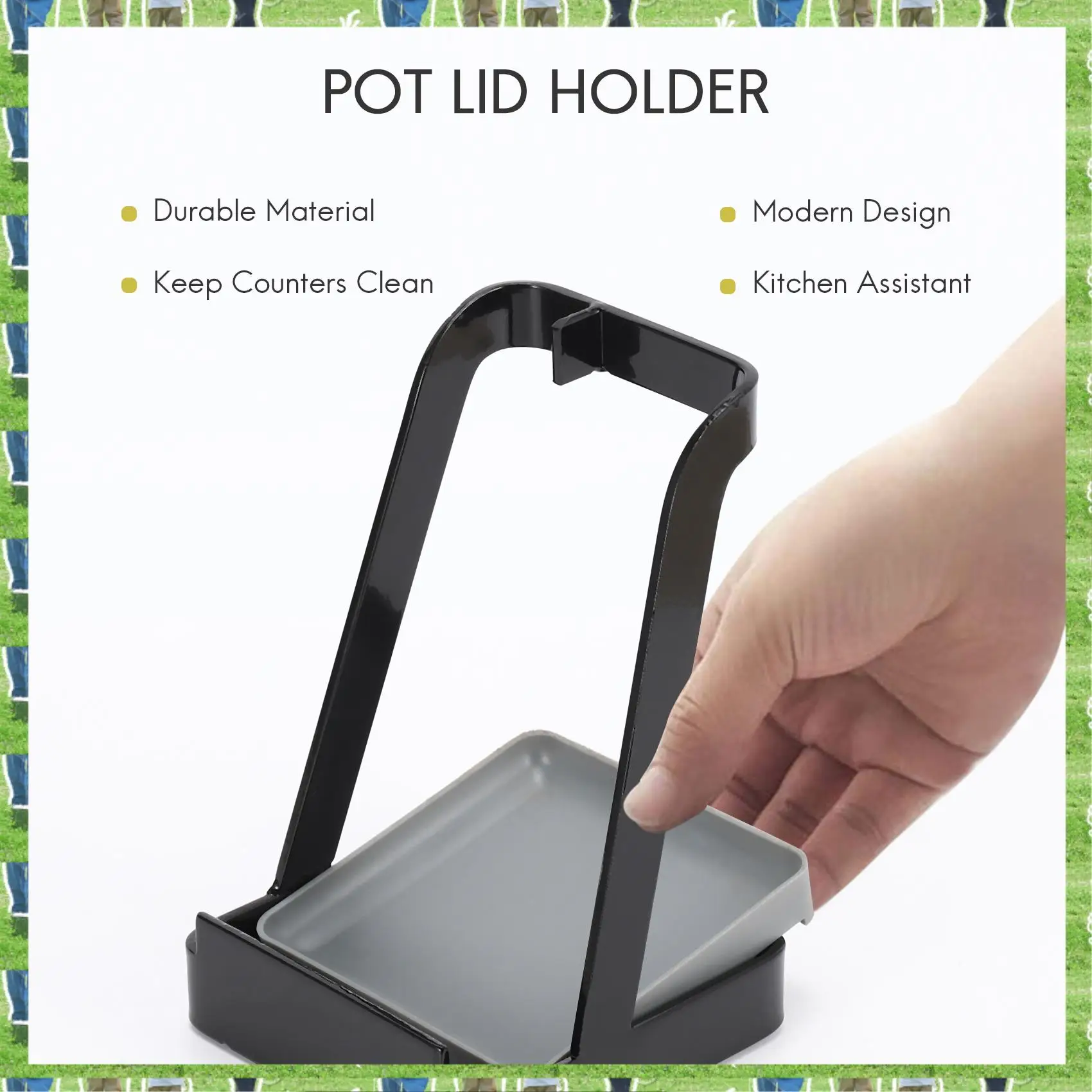 FTS Pot Lid Holder,Kitchen Organizer Rack,Spoon Rest Rack Holder,Stainless Steel Lid Stand,Utensils In Kitchen
FTS Pot Lid Holder,Kitchen Organizer Rack,Spoon Rest Rack Holder,Stainless Steel Lid Stand,Utensils In Kitchen