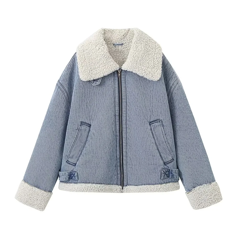 TRAF Autumn New Product Women's Fashion Casual Collar Cowboy Zipper Thickened Long Sleeve Jacket Coat
TRAF Autumn New Product Women's Fashion Casual Collar Cowboy Zipper Thickened Long Sleeve Jacket Coat