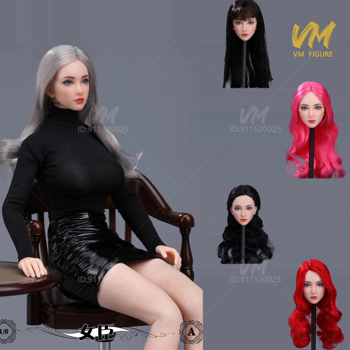 1/6 NvChen BM003 Beauty Girl Movable Eyes Head Carving Model Fit 12" Pale White Skin Female Soldier Action Figure Body Dolls Toy
1/6 NvChen BM003 Beauty Girl Movable Eyes Head Carving Model Fit 12" Pale White Skin Female Soldier Action Figure Body Dolls Toy