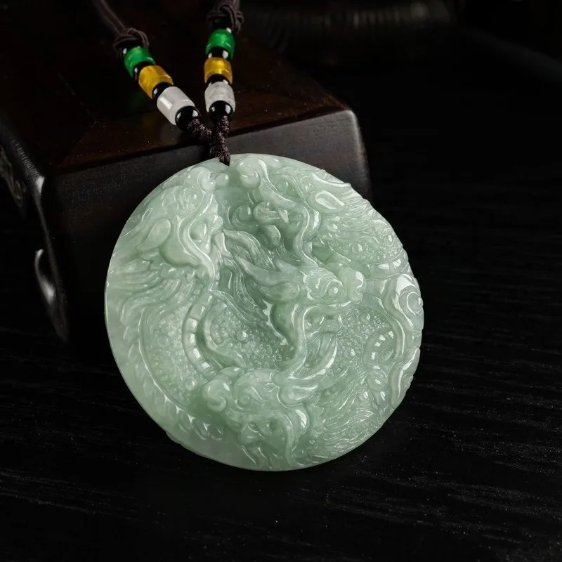 Новый натуральный классический модный кулон с драконом, изысканное круглое брендовое ожерелье в этническом стиле 
Новый натуральный классический модный кулон с драконом, изысканное круглое брендовое ожерелье в этническом стиле