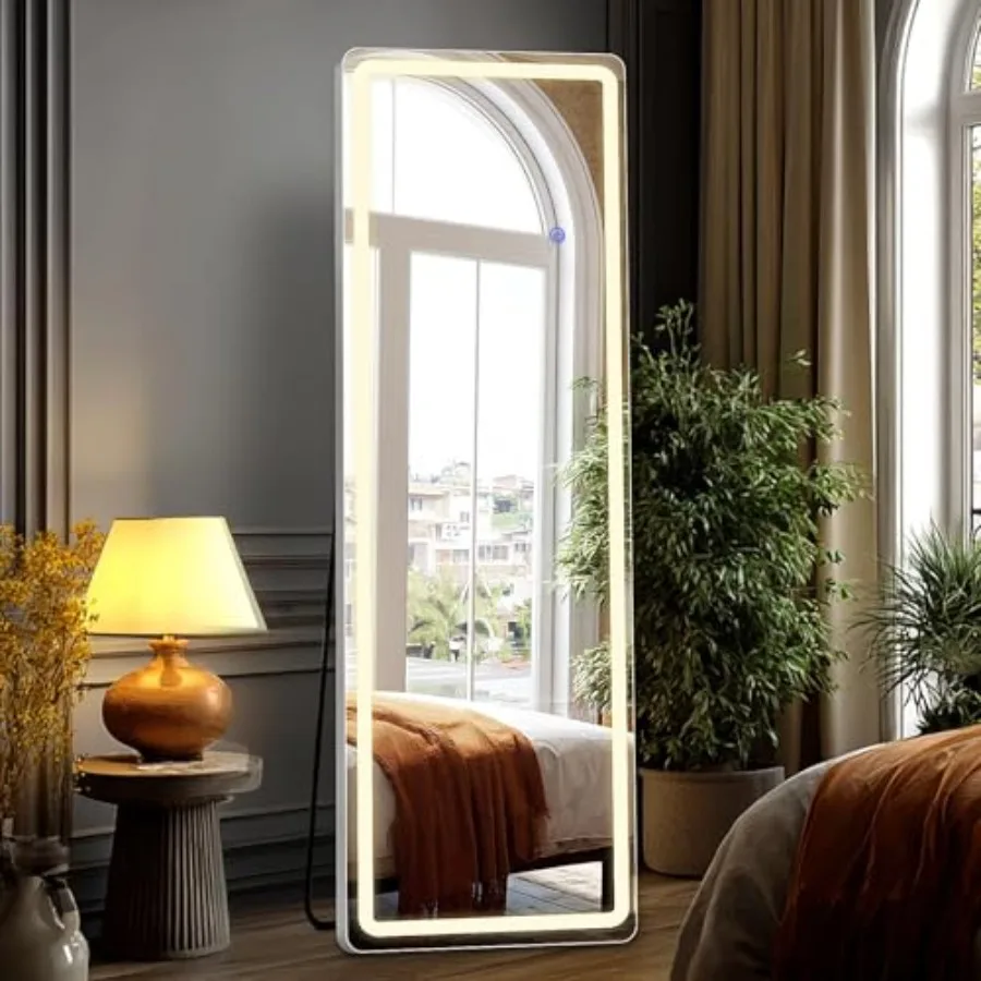 Full Length LED Mirror 16×60 with Stand Wall or Floor Standing Modern Simple Home Decor 3 Color Lighting Silver Frame
Full Length LED Mirror 16×60 with Stand Wall or Floor Standing Modern Simple Home Decor 3 Color Lighting Silver Frame