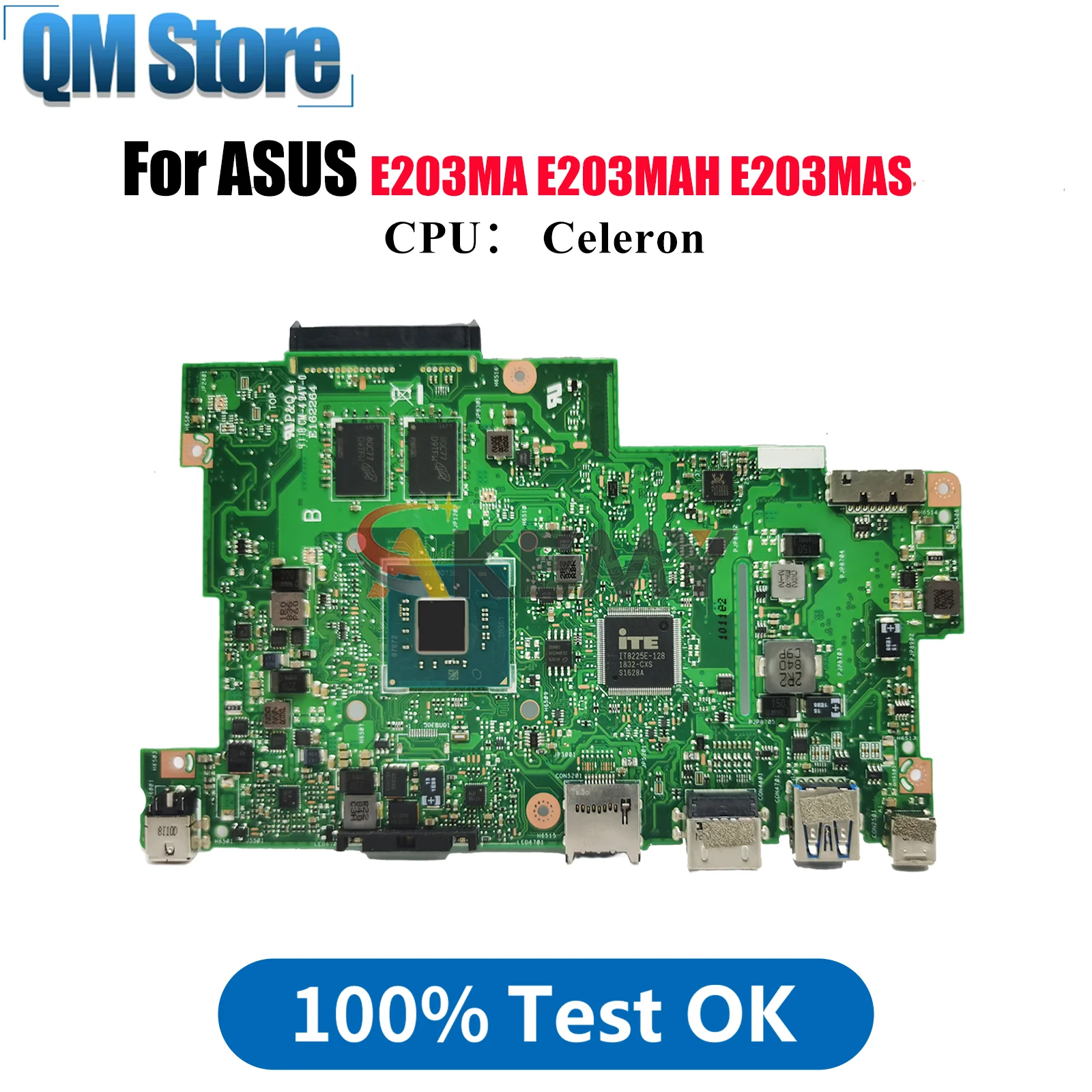 E203MA Материнская плата для ноутбука ASUS EeeBook L203MA E203MA E203MAH E203M L203MAH E203MAS Материнская плата с процессором Celeron 100% тестирование ОК
E203MA Материнская плата для ноутбука ASUS EeeBook L203MA E203MA E203MAH E203M L203MAH E203MAS Материнская плата с процессором Celeron 100% тестирование ОК