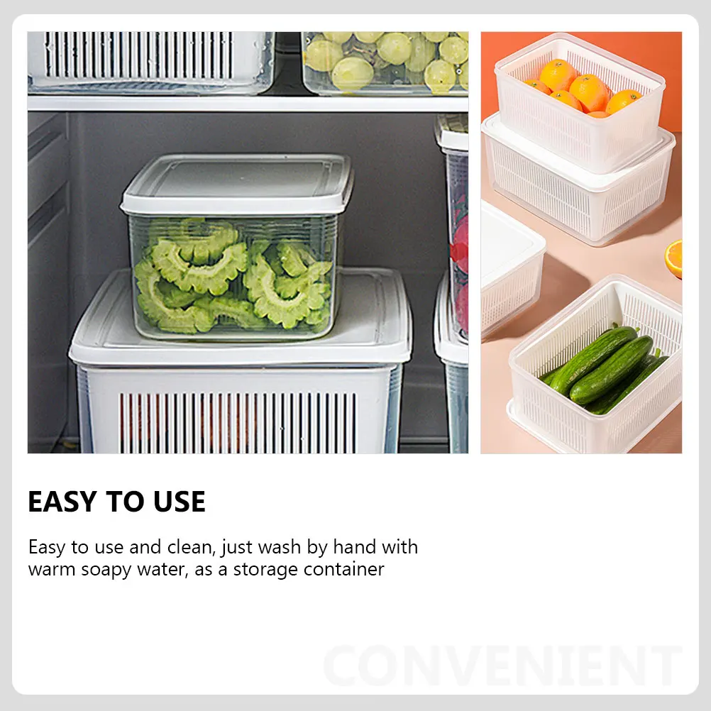 Fridge Basket Fresh Storage Box Refrigerator Crisper Refrigerator Box Bin with Lid Egg Container White Space-Saving
Fridge Basket Fresh Storage Box Refrigerator Crisper Refrigerator Box Bin with Lid Egg Container White Space-Saving
