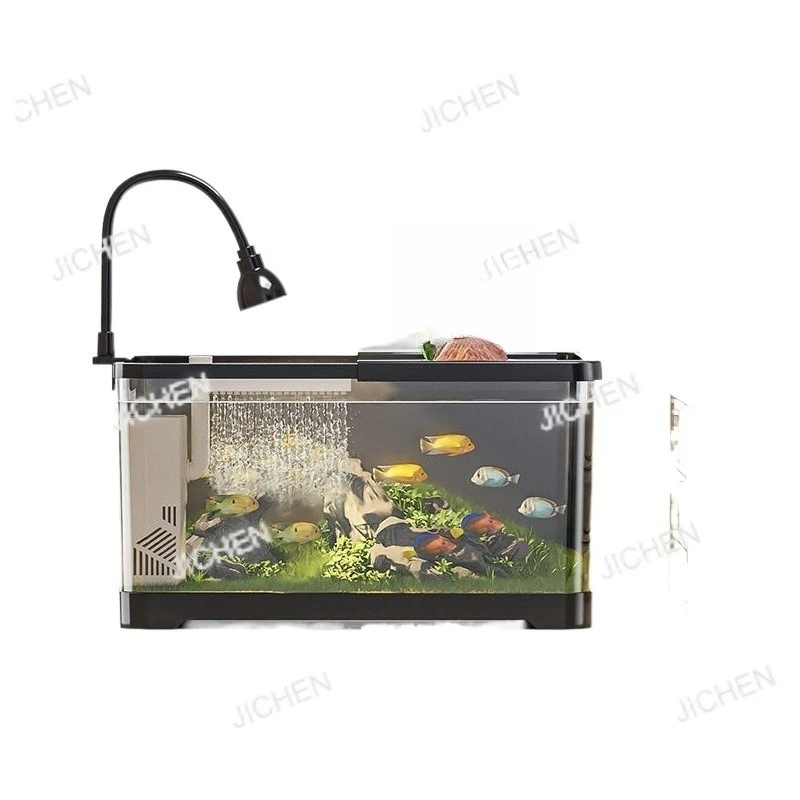 Fish tank aquarium desktop ecological goldfish tank plastic transparent living room landscaping water change household tank
Fish tank aquarium desktop ecological goldfish tank plastic transparent living room landscaping water change household tank