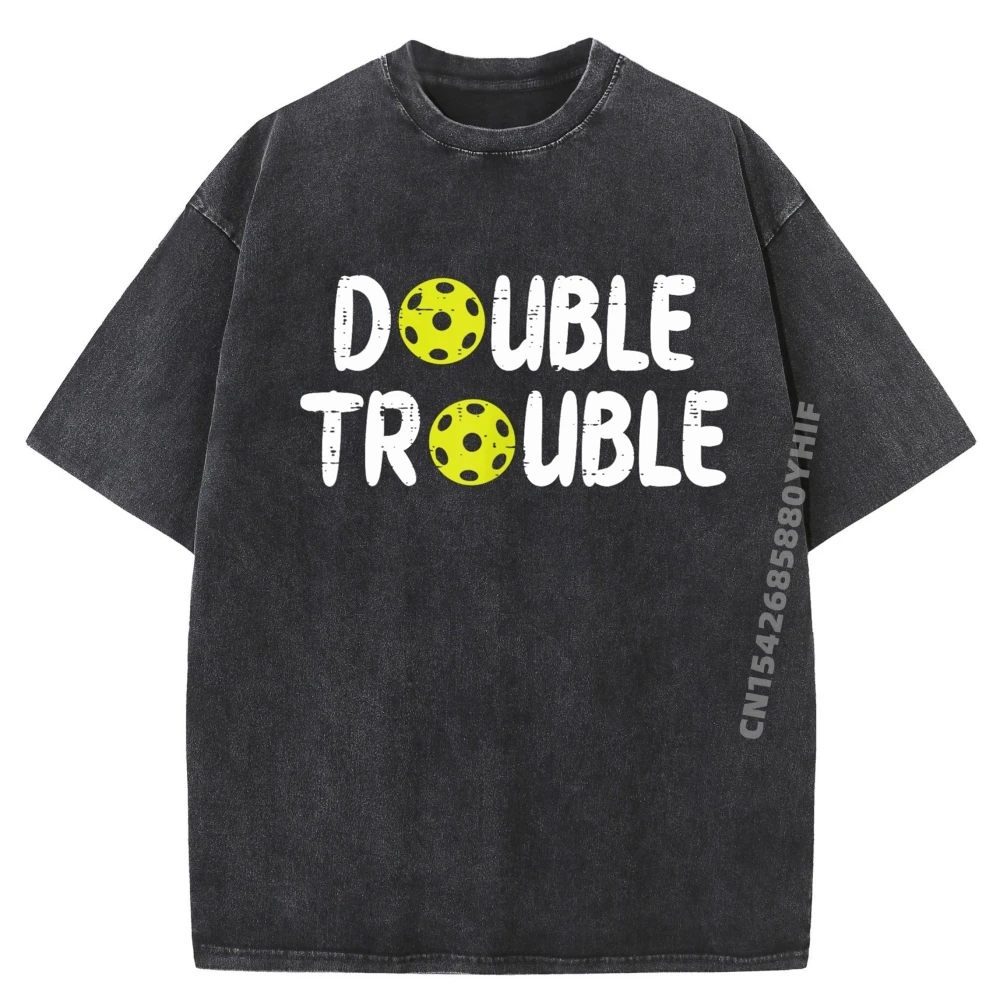 Woman Loose Tees Minimalist Comfortable Tshirts Slogan Short Sleeve Double Pickleball Trouble Pickle Ball Washed T Shirt
Woman Loose Tees Minimalist Comfortable Tshirts Slogan Short Sleeve Double Pickleball Trouble Pickle Ball Washed T Shirt