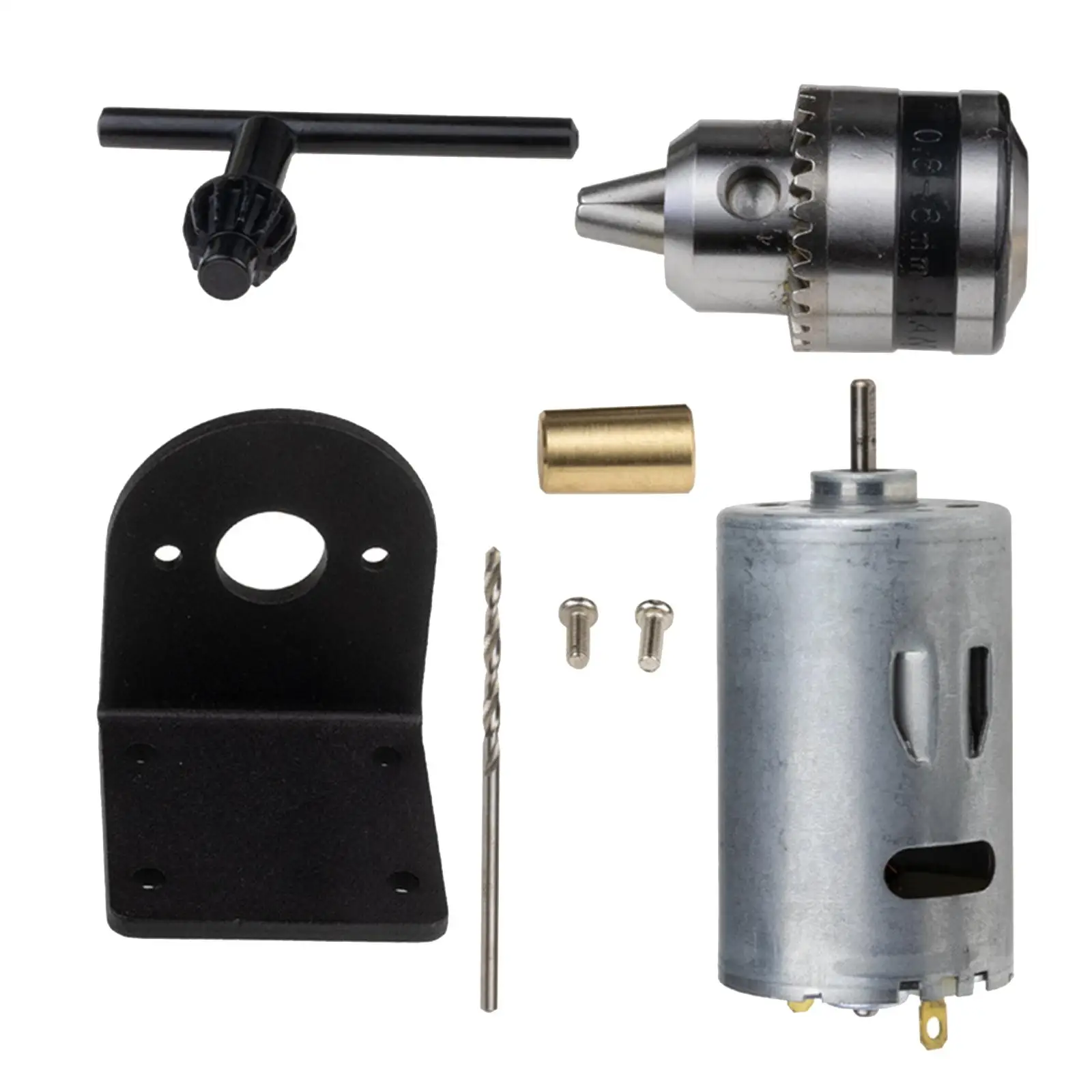 Motor with Micro drill bit 12V Drilling Machine Tool Tools Supplies Hand Drill Chuck DIY for Wood Woodworking Metal Drilling
Motor with Micro drill bit 12V Drilling Machine Tool Tools Supplies Hand Drill Chuck DIY for Wood Woodworking Metal Drilling