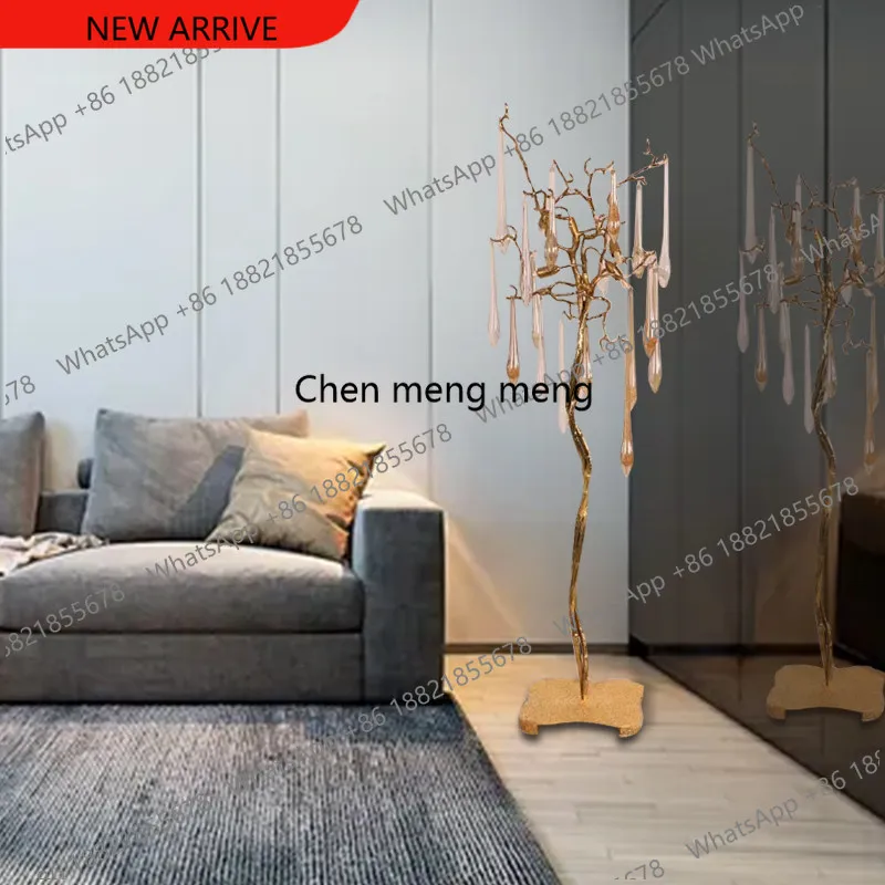 B182 All-copper crystal floor lamp villa bedroom bedside lamp retro French branch light luxury handmade art lamp
B182 All-copper crystal floor lamp villa bedroom bedside lamp retro French branch light luxury handmade art lamp