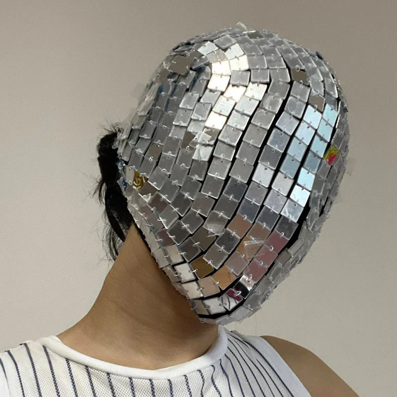 Silver Mirrors Headgear show Head Ornament Women Gogo Dance Headwear Rave Outfit Nightclub Singer Pole Dance Costume Stage
Silver Mirrors Headgear show Head Ornament Women Gogo Dance Headwear Rave Outfit Nightclub Singer Pole Dance Costume Stage