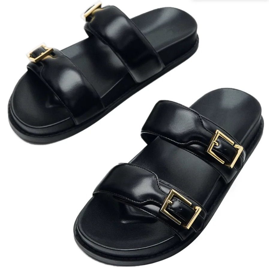 2023 Summer Slippers Retro Gothic Slides Mules Flat Sandals Thick Sole Bottom Casual Sandals Shoes Women Sandalias Mujer Shoes
2023 Summer Slippers Retro Gothic Slides Mules Flat Sandals Thick Sole Bottom Casual Sandals Shoes Women Sandalias Mujer Shoes