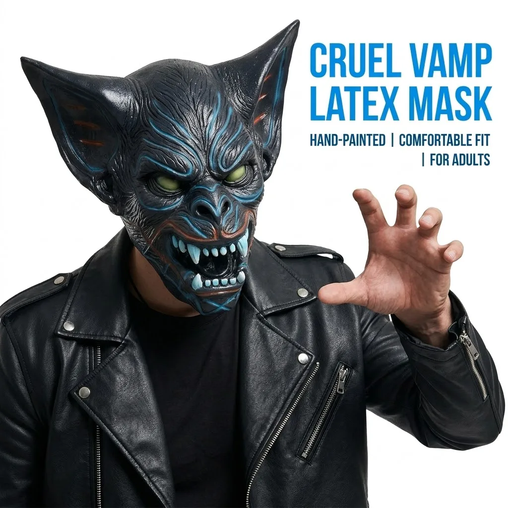 Halloween Bat Mask Demon Latex Scary Monster Headpiece Cosplay Costume Prop Horror Party Latex Mask
Halloween Bat Mask Demon Latex Scary Monster Headpiece Cosplay Costume Prop Horror Party Latex Mask