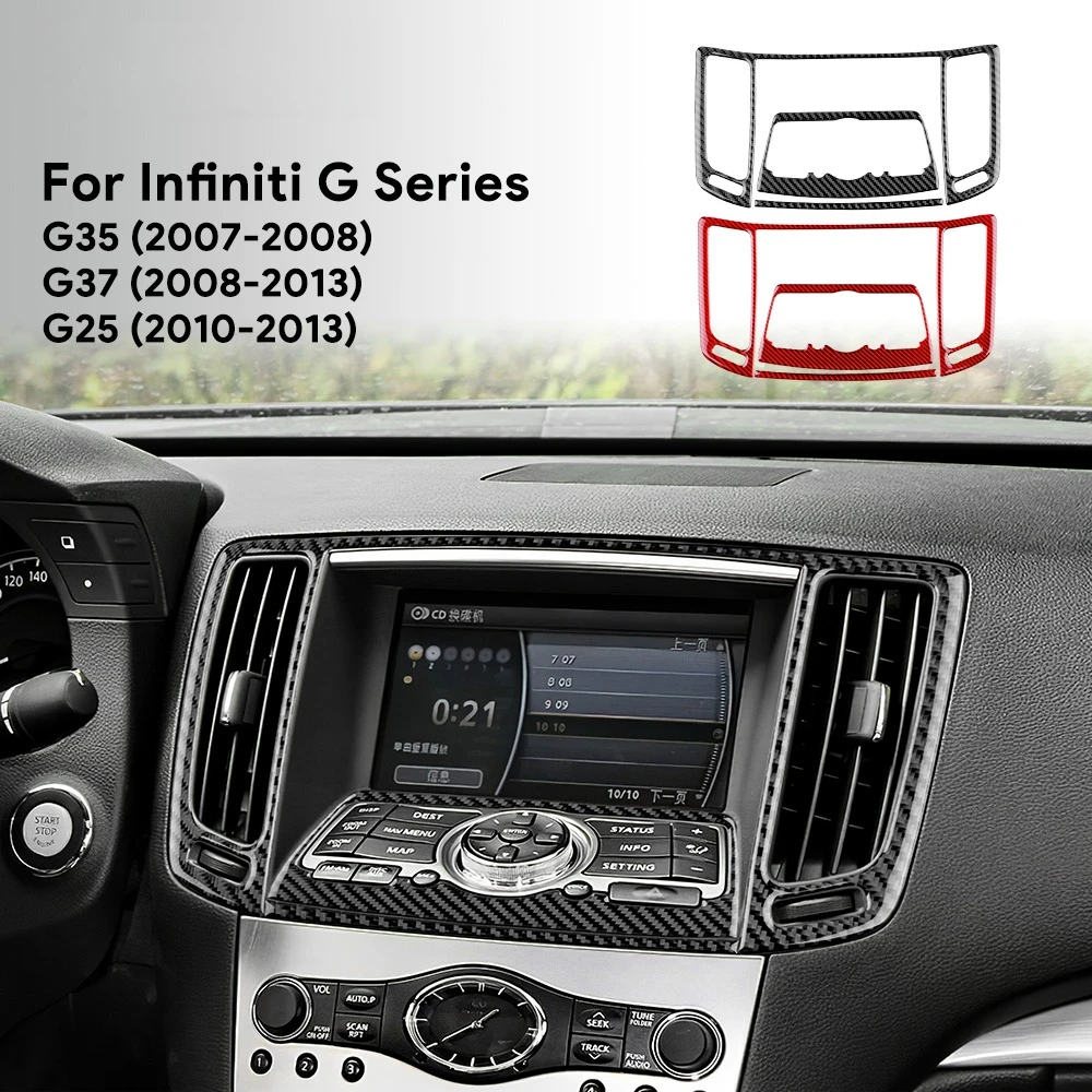 Car Central Control Panel Trim Sticker Carbon Fiber For Infiniti G25 2010-2013 G35 2007 2008 G37 2008-2013 Decoration Accessory
Car Central Control Panel Trim Sticker Carbon Fiber For Infiniti G25 2010-2013 G35 2007 2008 G37 2008-2013 Decoration Accessory