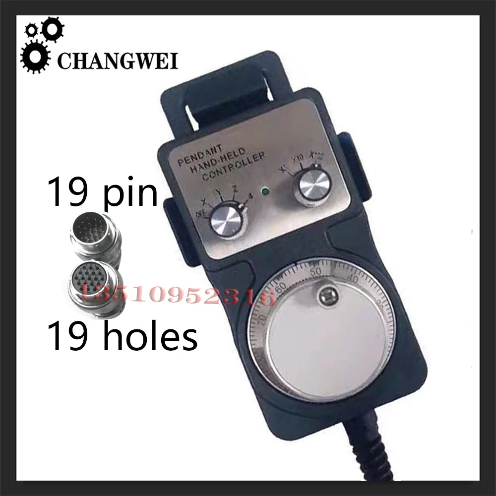 The latest electronic handwheel CNC machining center pulse generator hand pulse/19-hole 19-pin plug and play
The latest electronic handwheel CNC machining center pulse generator hand pulse/19-hole 19-pin plug and play