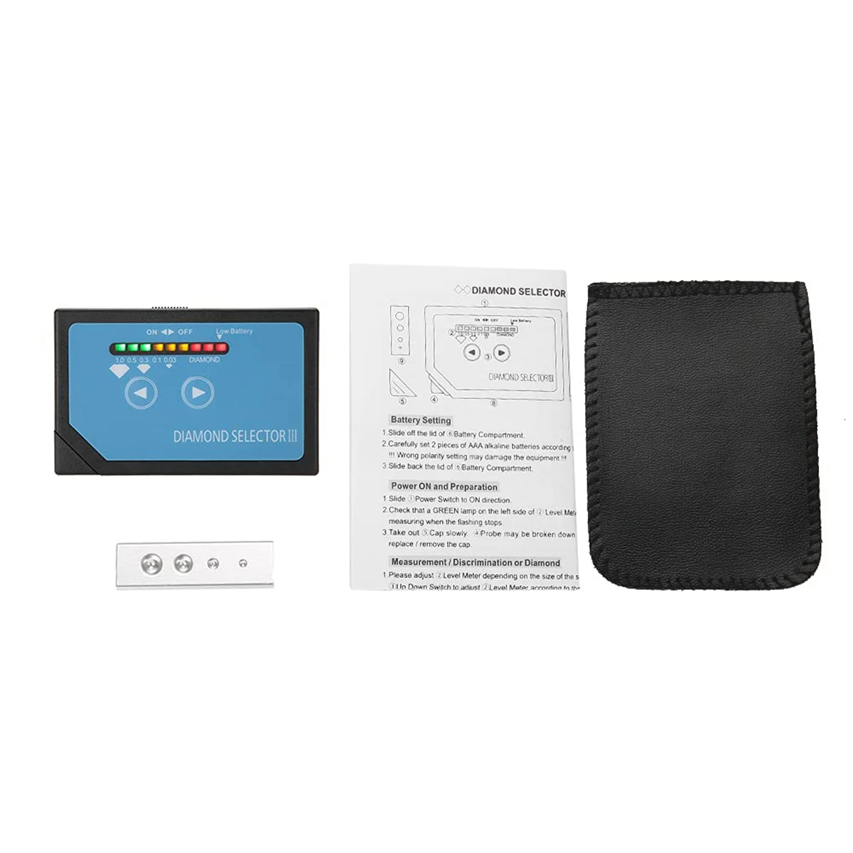 AA88 New Upgrade Diamond Diamond Selector III Practical Portable Jewelry Test Selection Diamond Tester
AA88 New Upgrade Diamond Diamond Selector III Practical Portable Jewelry Test Selection Diamond Tester