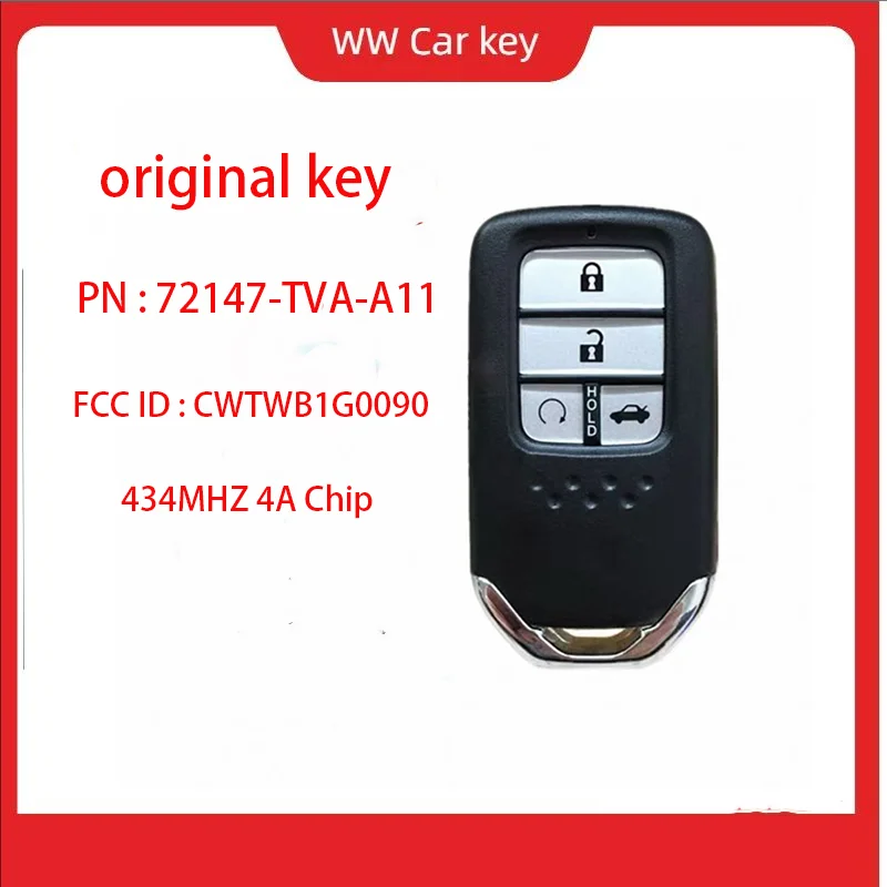 OEM PN: 72147-TVA-A11 FCC ID: CWTWB1G0090 434 МГц 4A Чип для Honda Accord 2018-2021 Смарт-карта Дистанционный ключ Автомобильный ключ
OEM PN: 72147-TVA-A11 FCC ID: CWTWB1G0090 434 МГц 4A Чип для Honda Accord 2018-2021 Смарт-карта Дистанционный ключ Автомобильный ключ