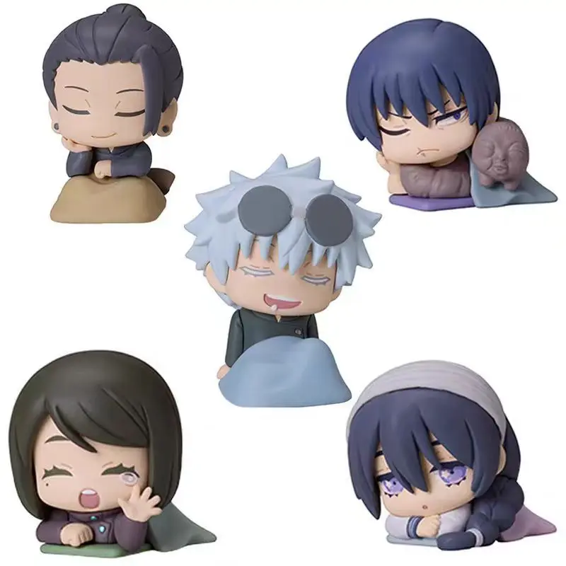 5Pcs Jujutsu Kaisen Sleeping Cute Gojo Fushiguro Toji Getou Suguru Doll Anime Figure Model Doll Toy Gift 
5Pcs Jujutsu Kaisen Sleeping Cute Gojo Fushiguro Toji Getou Suguru Doll Anime Figure Model Doll Toy Gift