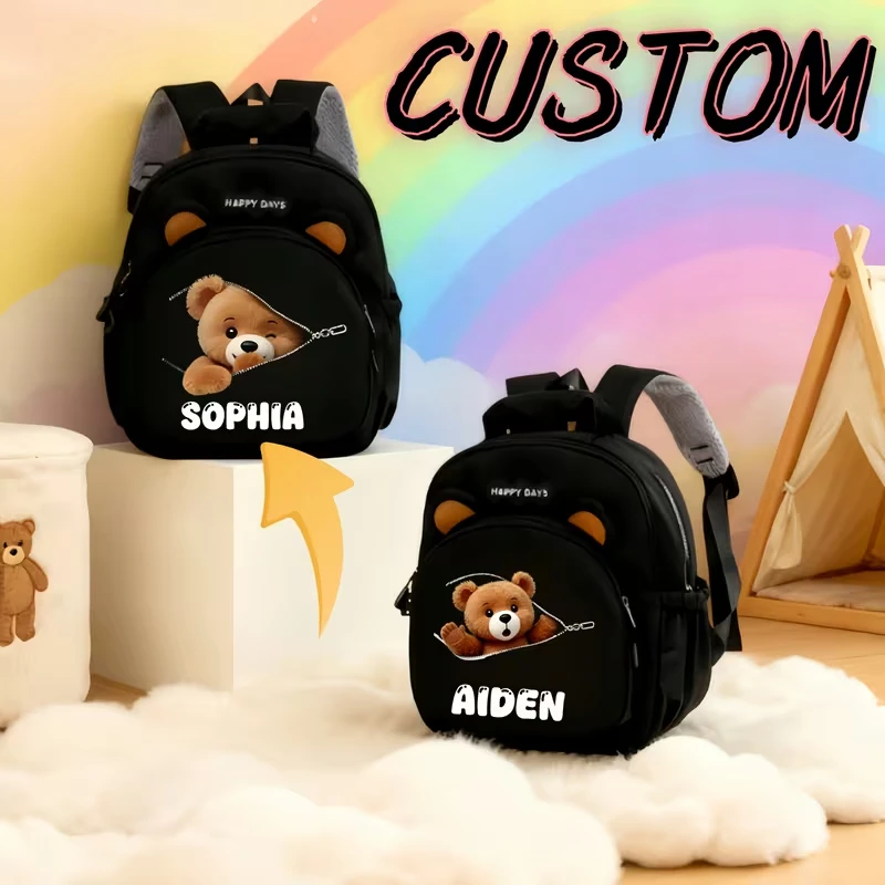 Настраиваемый универсальный повседневный рюкзак для школы с принтом в виде плюшевого мишки, большой вместимости, подходит для мальчиков и девочек.
Настраиваемый универсальный повседневный рюкзак для школы с принтом в виде плюшевого мишки, большой вместимости, подходит для мальчиков и девочек.