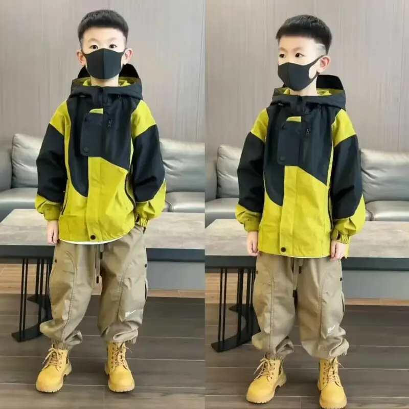 Boys Jackets Spring Autumn Hoody for Kids Waterproof Children Patchwork Teenager Outerwear School Baby Windbreaker Clothing
Boys Jackets Spring Autumn Hoody for Kids Waterproof Children Patchwork Teenager Outerwear School Baby Windbreaker Clothing