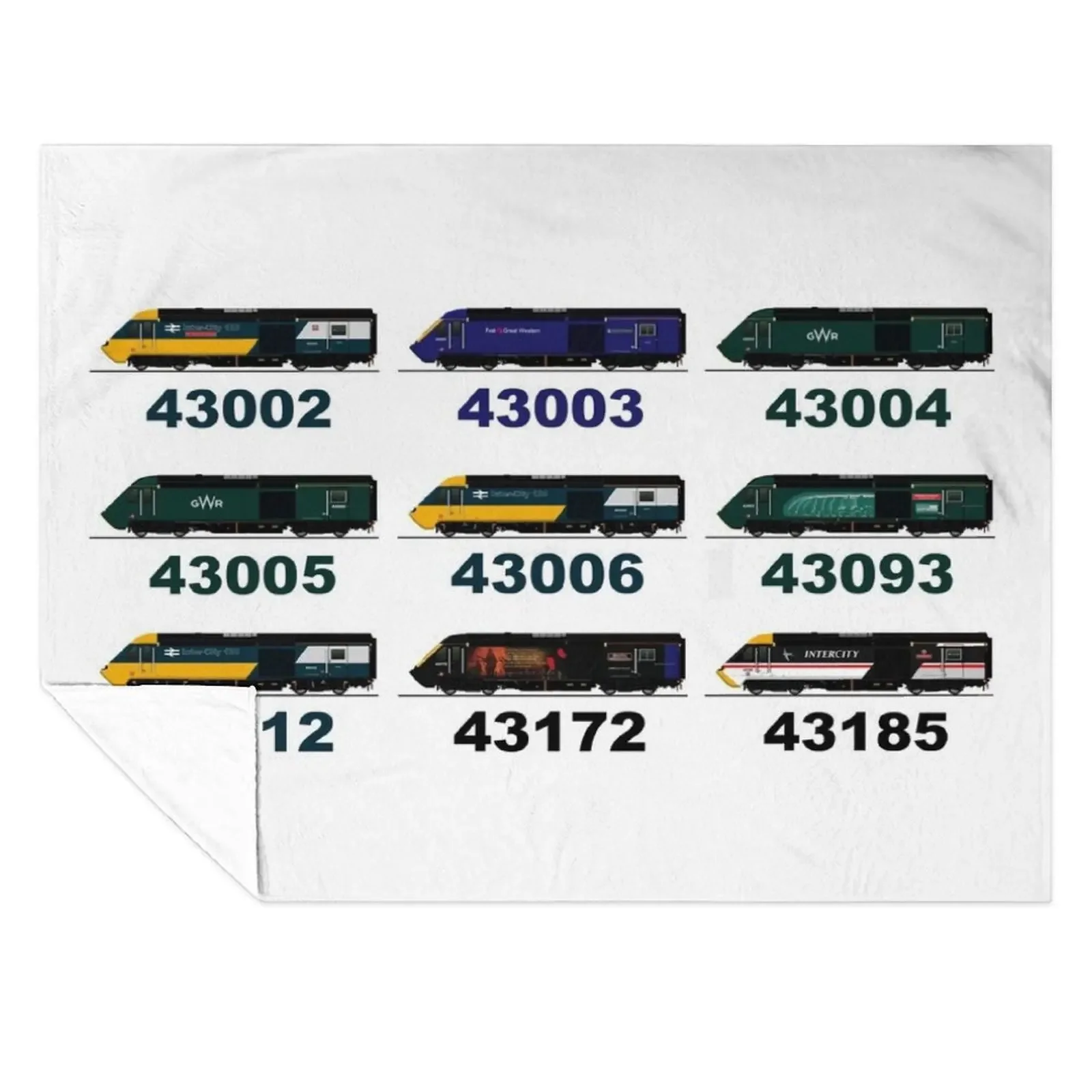 CLASS 43 HST INTERCITY 125 Throw Blanket Polar Custom For Sofa Thin Decoratives Blankets
CLASS 43 HST INTERCITY 125 Throw Blanket Polar Custom For Sofa Thin Decoratives Blankets