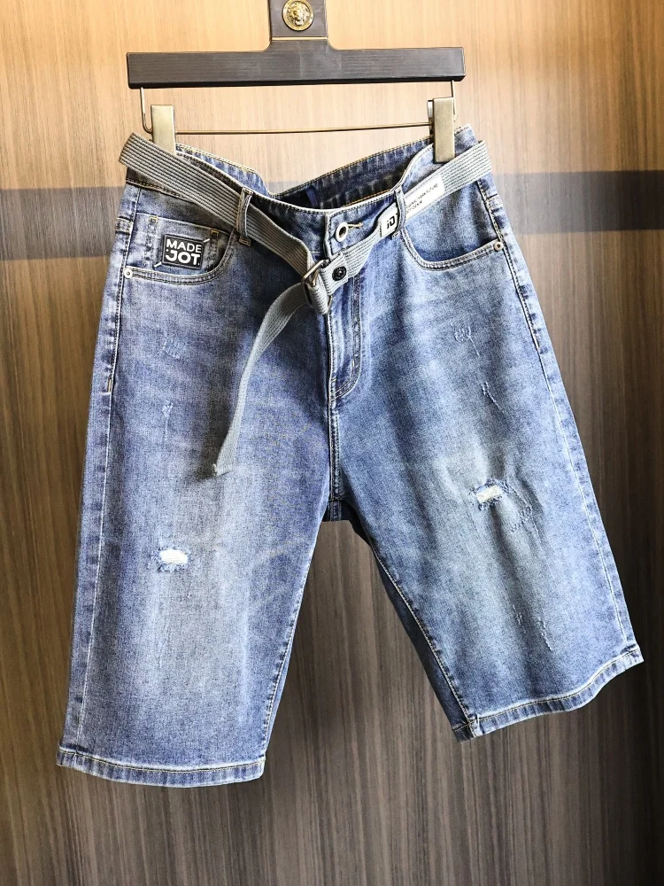 Homesick Vintage Men's Denim Shorts Washed Skin-Friendly Belt Hole Punching Summer Casual Straight Leg Modern Style Jeans
Homesick Vintage Men's Denim Shorts Washed Skin-Friendly Belt Hole Punching Summer Casual Straight Leg Modern Style Jeans