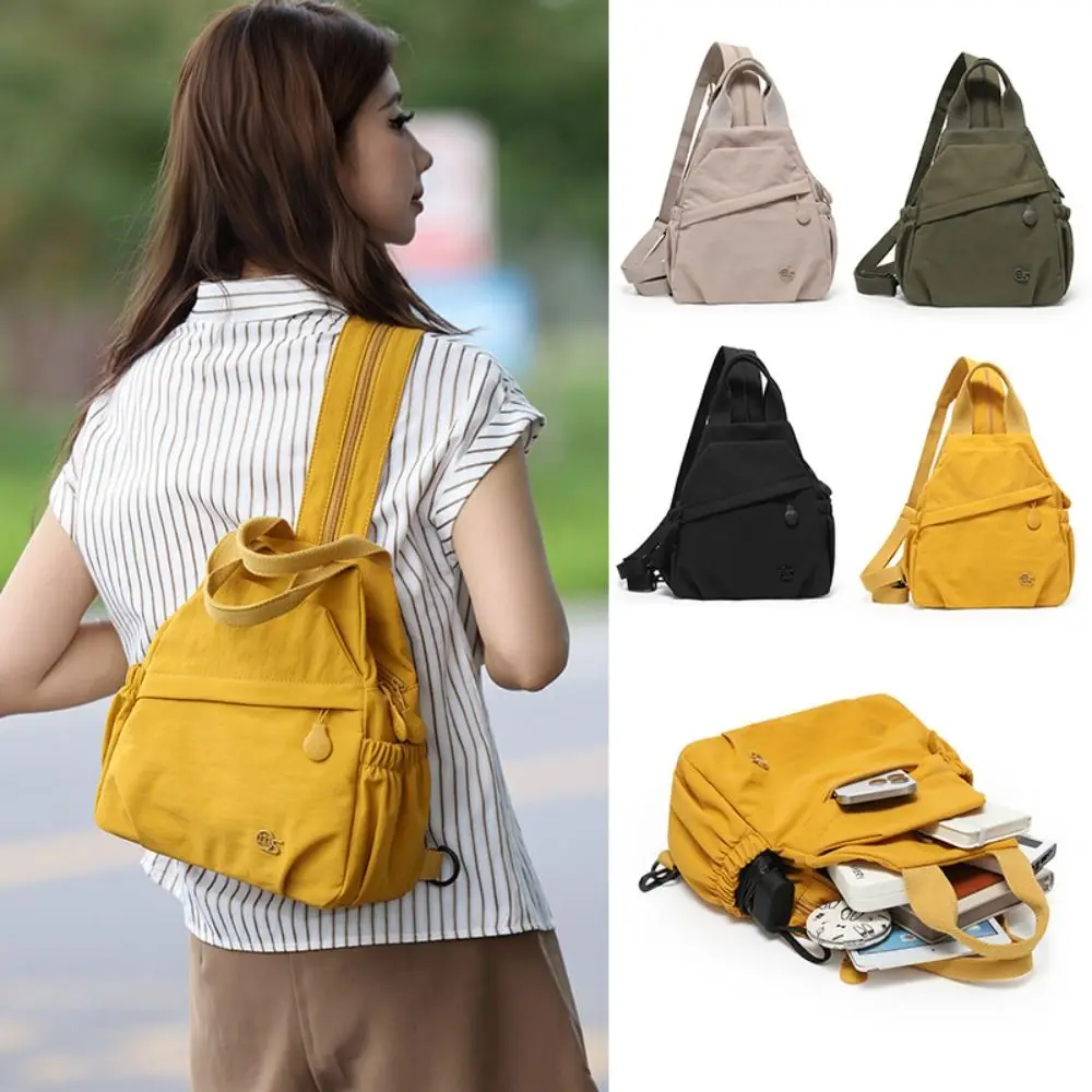 Lightweight Multifunction Women's Casual Backpack Nylon Cloth Dual Purpose Shoulder Bag Zipper Storage Bag Daily Use
Lightweight Multifunction Women's Casual Backpack Nylon Cloth Dual Purpose Shoulder Bag Zipper Storage Bag Daily Use